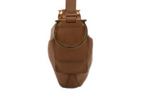 0487. Ferragamo Saddle Soft Hobo, Brown Leather NEW8