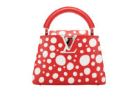 0558. Louis Vuitton Capucines x Yayoi Kusama Red Dotted Leather, Silver Hardware1