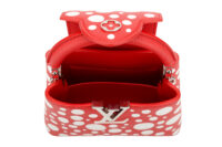 0558. Louis Vuitton Capucines x Yayoi Kusama Red Dotted Leather, Silver Hardware11