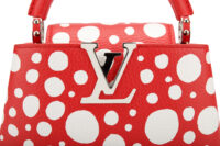 0558. Louis Vuitton Capucines x Yayoi Kusama Red Dotted Leather, Silver Hardware16