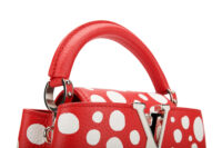 0558. Louis Vuitton Capucines x Yayoi Kusama Red Dotted Leather, Silver Hardware6