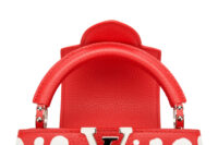 0558. Louis Vuitton Capucines x Yayoi Kusama Red Dotted Leather, Silver Hardware8