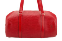 0573. Louis Vuitton Soufflot Red Epi Leather, Gold Hardware4
