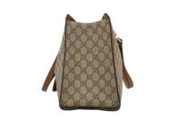 0580. Gucci Padlock Medium Tote Supreme GG Canvas, Gold Hardware5