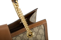 0580. Gucci Padlock Medium Tote Supreme GG Canvas, Gold Hardware9