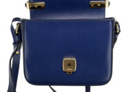 0581. Chloe C Mini Crossbody Blue Leather Suede Flap, Gold Hardware10