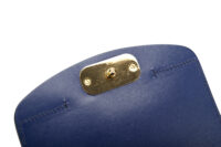 0581. Chloe C Mini Crossbody Blue Leather Suede Flap, Gold Hardware12
