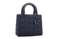 0582. Dior Lady Dior Medium Cannage Ultramatte Navy Leather, Navy Hardware 2