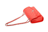 0583. Chanel Medium Geometric Flap Quilted Red Leather Silver Hardware 10