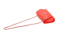 0583. Chanel Medium Geometric Flap Quilted Red Leather Silver Hardware 9