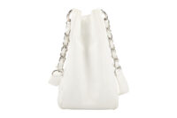 0584. Chanel Grand Shopping Tote (GST) White Caviar Leather, Silver Hardware3