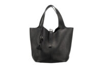 0585. Hermes Picotin 26 Vintage Noir Togo Leather, Palladium Hardware1