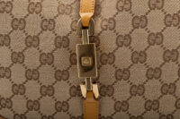 0586. Gucci Jackie Ophidia Supreme GG Canvas Piston Clasp, Gold Hardware1