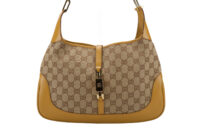 0586. Gucci Jackie Ophidia Supreme GG Canvas Piston Clasp, Gold Hardware3