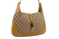 0586. Gucci Jackie Ophidia Supreme GG Canvas Piston Clasp, Gold Hardware5