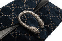 0588. Gucci Dionysus Large Chain Bag Navy Velvet GG, Aged-tone Hardware14