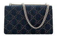 0588. Gucci Dionysus Large Chain Bag Navy Velvet GG, Aged-tone Hardware4