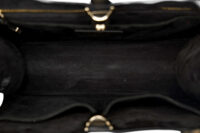 0589. Dior Archicannage Black leather Tote, Silver Hardware11