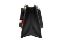0589. Dior Archicannage Black leather Tote, Silver Hardware3