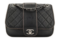 0590. Chanel Elementary Lumex Flap, Black Quilted Leather, Silver Hardware1
