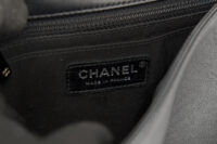 0590. Chanel Elementary Lumex Flap, Black Quilted Leather, Silver Hardware13