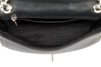 0590. Chanel Elementary Lumex Flap, Black Quilted Leather, Silver Hardware14