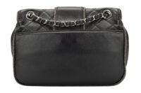 0590. Chanel Elementary Lumex Flap, Black Quilted Leather, Silver Hardware4