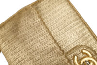 0591. Chanel Medium Flap Bag, Metallic Gold Laser Cuty Leather, Gold Hardware10