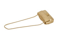 0591. Chanel Medium Flap Bag, Metallic Gold Laser Cuty Leather, Gold Hardware13