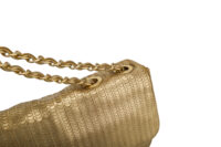 0591. Chanel Medium Flap Bag, Metallic Gold Laser Cuty Leather, Gold Hardware9
