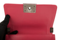 0592. Chanel Boy Bag Small, Pink Peach Stingray Leather, Ruthenium Hardware14