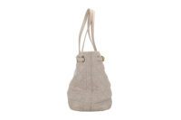 0594. Dior Panera Grey Coated Canvas Tote, Silver Hardware3