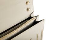 0595. Bvlgari Large Serpenti Forever Chain Handbag Off-white Leather, Silver Hardware13
