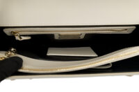 0595. Bvlgari Large Serpenti Forever Chain Handbag Off-white Leather, Silver Hardware17