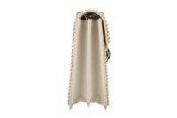 0595. Bvlgari Large Serpenti Forever Chain Handbag Off-white Leather, Silver Hardware4