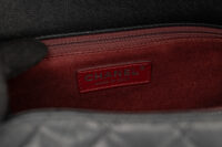 0601. Chanel Coco Handle Quilted Black Caviar Leather Flap Bag Ruthenium Hardware14