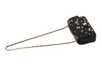 0602. Chanel Medium 22B Tweed Pearl Embellished Black Quilted Flap Bag, Gold Hardware13