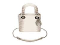 0603. Lady Dior Himilayan Niloticus Crocodile Crystal Pave Hardware9