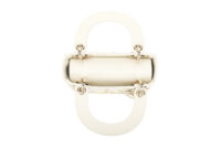 0604. Dior Lady Dior Mini White Flower Embroidered Leather10