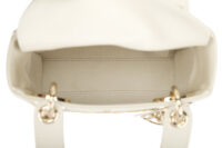 0604. Dior Lady Dior Mini White Flower Embroidered Leather13