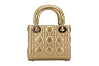 0605. Dior Lady Dior Mini Metallic Gold Cannage Leather, Gold Hardware4