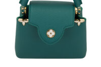 0606. Louis Vuitton Mini Capucines Flower Crown Green Taurillon Leather, Gold Hardware10