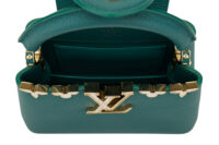0606. Louis Vuitton Mini Capucines Flower Crown Green Taurillon Leather, Gold Hardware13