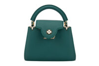 0606. Louis Vuitton Mini Capucines Flower Crown Green Taurillon Leather, Gold Hardware9
