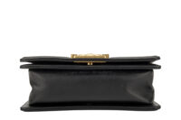 0613. Chanel Boy Bag Small, Black Chevron, Lambskin Leather, Gold Hardware10