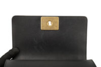 0613. Chanel Boy Bag Small, Black Chevron, Lambskin Leather, Gold Hardware12