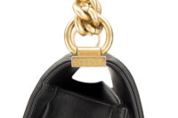 0613. Chanel Boy Bag Small, Black Chevron, Lambskin Leather, Gold Hardware15