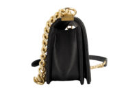 0613. Chanel Boy Bag Small, Black Chevron, Lambskin Leather, Gold Hardware3