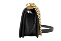 0613. Chanel Boy Bag Small, Black Chevron, Lambskin Leather, Gold Hardware5