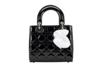 0564. Dior Lady Dior Small Black Patent Leather, Silver Hardware13